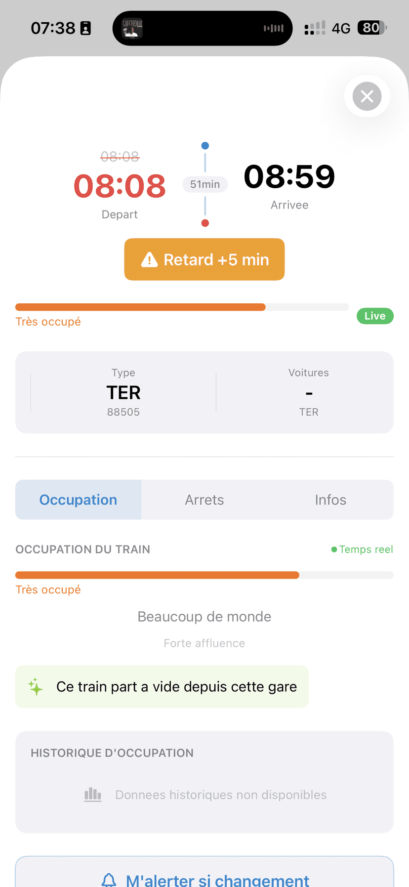 Raillyo Train Detail